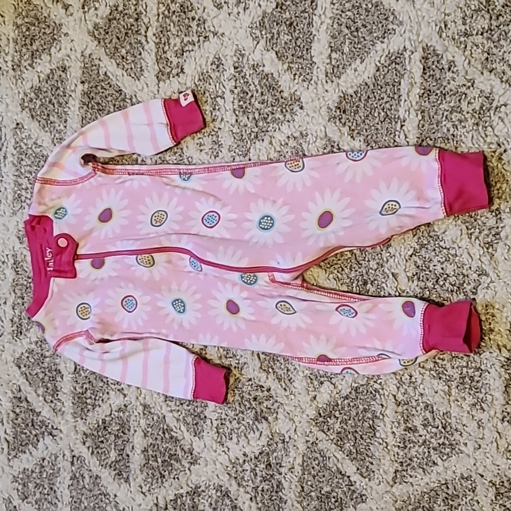 10 for $25 - Hatley Girls 0-3m Pink Zip Footless Sleeper